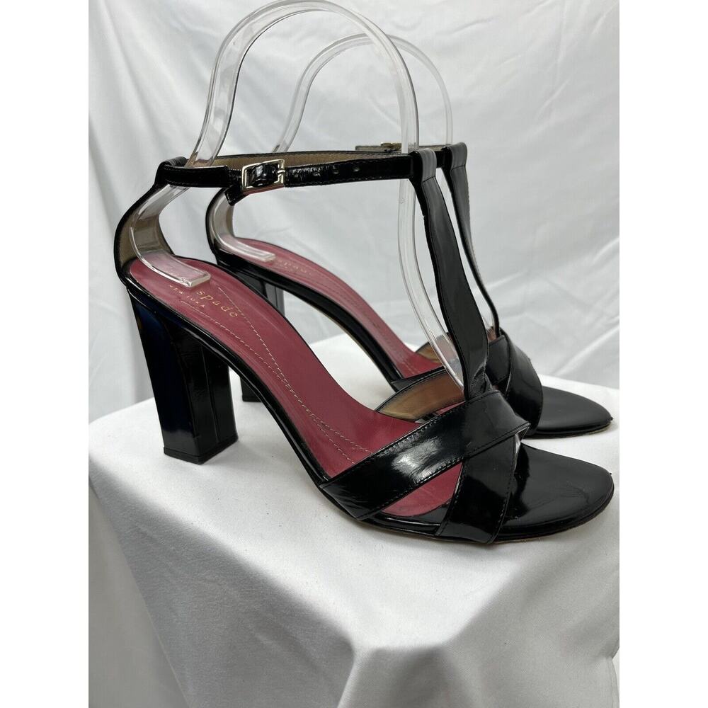 "Kate Spade New York" Black T Strap Heels Size 7B